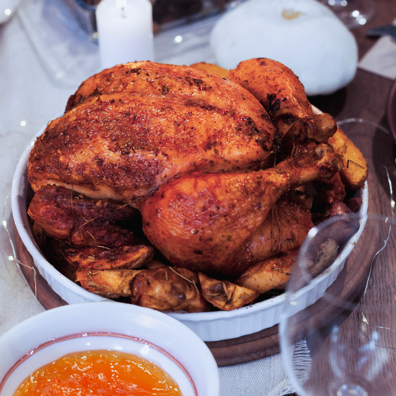 Chester com geléia de pimenta